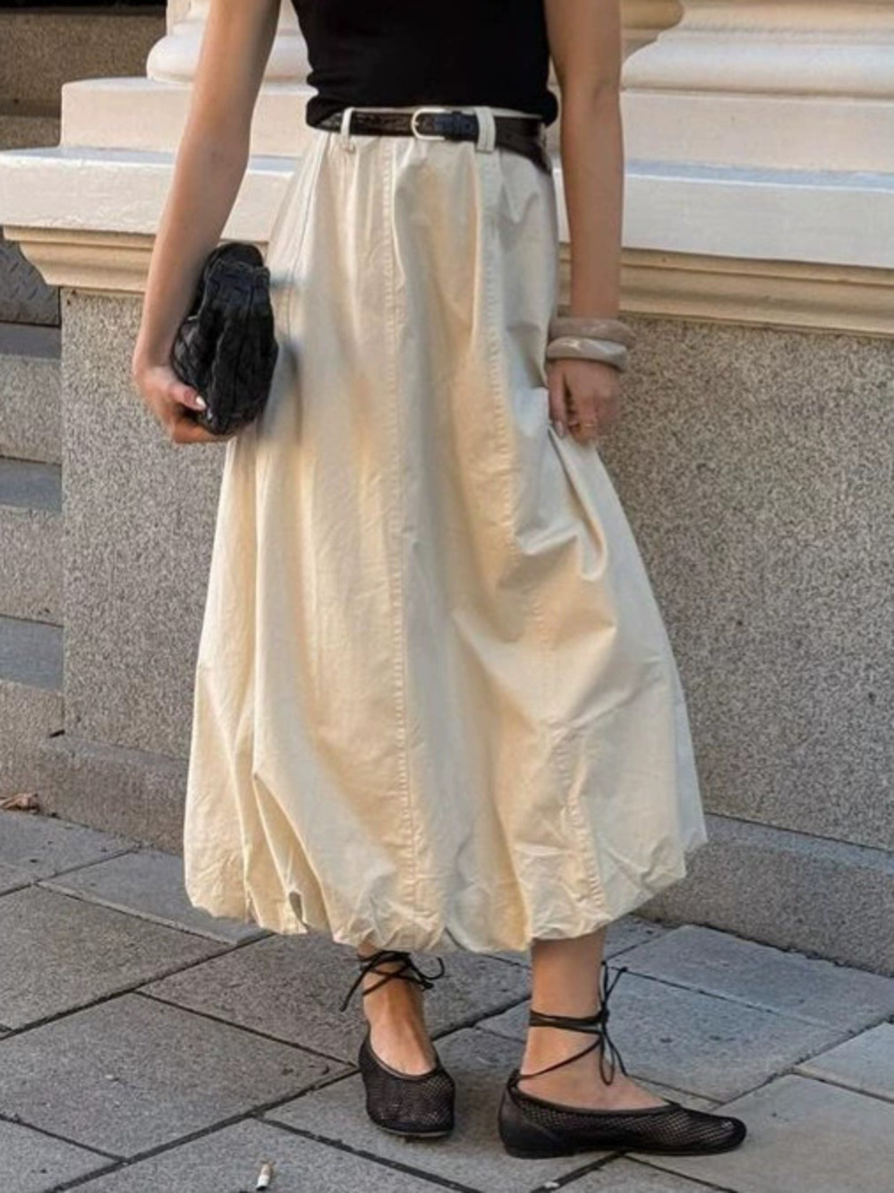 Zara Street Style Puff Ball Skirt Spring Autumn